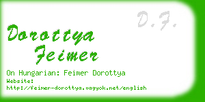 dorottya feimer business card